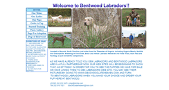Desktop Screenshot of bentwoodlabradors.com
